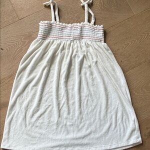 Hanna Andersson White Dress with Colorful Stripes